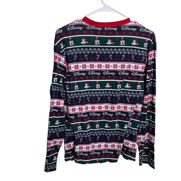 Disney Christmas Shirt Women's Small Long Sleeve Holiday Multicolor Mickey Mouse - Picture 8 of 10